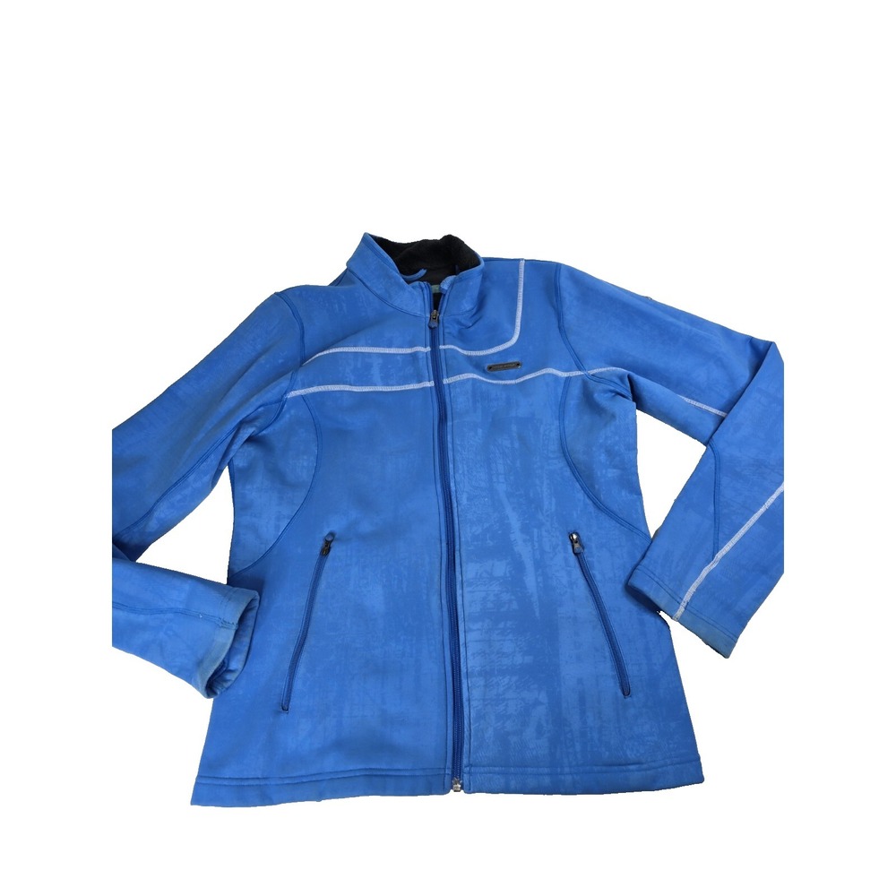 Under Armour Jacket L‎ Large Blue Full Zip Lightweight Running Casual Womens